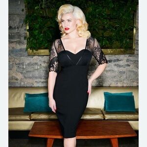 Glamour bunny Megan pencil, retro pinup girl dress